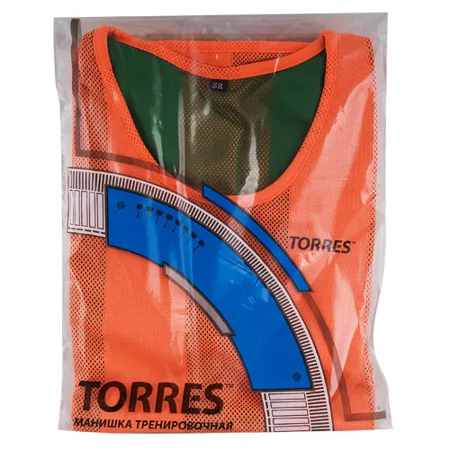 Манишка детская TORRES двухсторонняя, TR11949O/G, р.Jr, тренировочная, полиэстер, оранж-зелен за 1&nbsp;026.80 ₽ в Кемерове