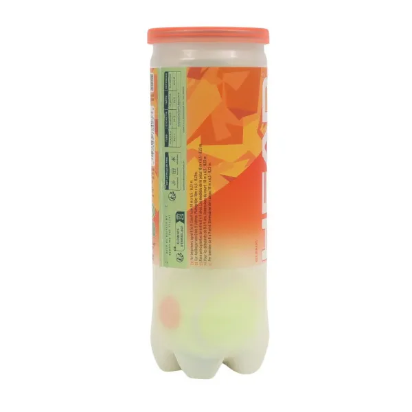 Мяч теннисный детский HEAD Stage 2 Orange, 578423,уп.3 шт, фетр,нат.резина,желто-оранжевый за 836.40 ₽ в Кемерове