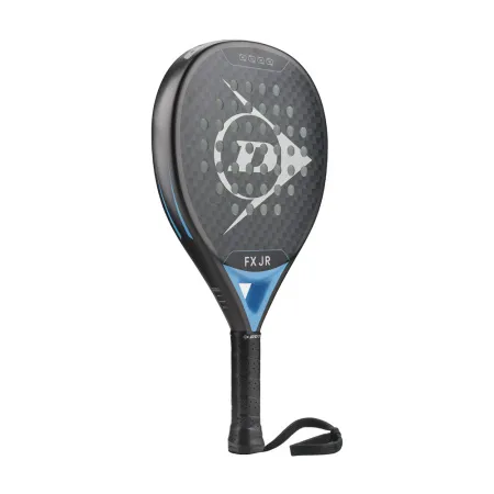 Ракетка для падела Dunlop FX Jr, 10370738, для юниоров, гибрид, графит, черно-голубой за 11&nbsp;019.40 ₽ купить в Кемерове