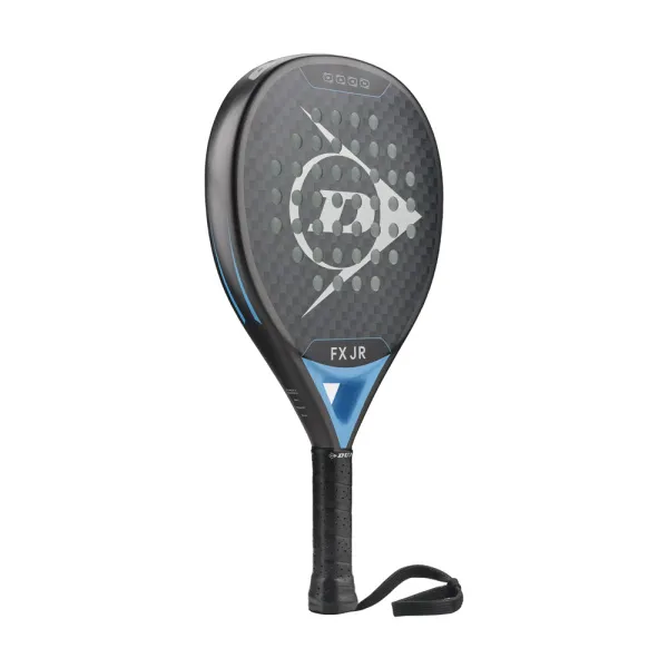 Ракетка для падела Dunlop FX Jr, 10370738, для юниоров, гибрид, графит, черно-голубой за 11&nbsp;019.40 ₽ в Кемерове