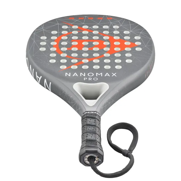 Ракетка для падела Dunlop Nanomax Pro, 10370739, для профессионалов, карбон,серо-оранжевый за 17&nbsp;248.20 ₽ в Кемерове