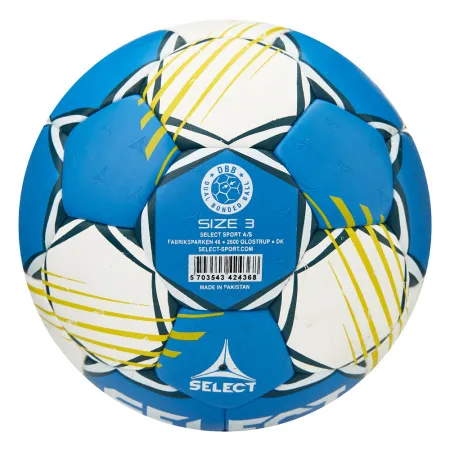 Мяч ганд. SELECT HB FORCE DB V25, 1622858205, Senior (р.3), EHF Appr,ПУ, гибр.сш., сине-белый за 8&nbsp;438.80 ₽ купить в Кемерове