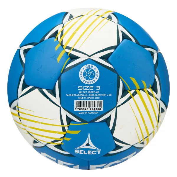Мяч ганд. SELECT HB FORCE DB V25, 1622858205, Senior (р.3), EHF Appr,ПУ, гибр.сш., сине-белый за 8&nbsp;438.80 ₽ в Кемерове