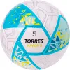 Мяч футб. TORRES Junior-5, F323805, р.5,глянц.ПУ,4 сл,32 п, руч.сш,бел-бирюзовый за 2&nbsp;070.60 ₽ купить в Кемерове