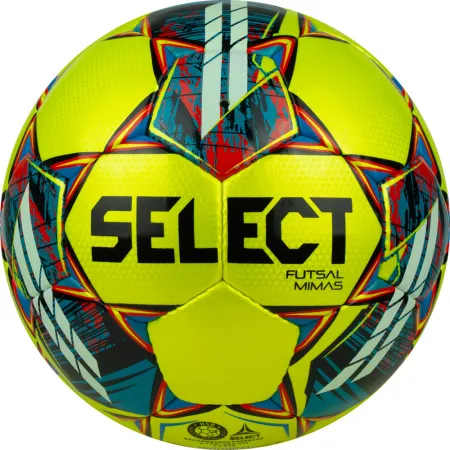 Мяч футзал. SELECT Futsal Mimas, 1053460550, р.4,FIFA Basic, 32 пан, гл.ПУ, руч.сш, жел-сине-красный за 6&nbsp;303.60 ₽ купить в Кемерове