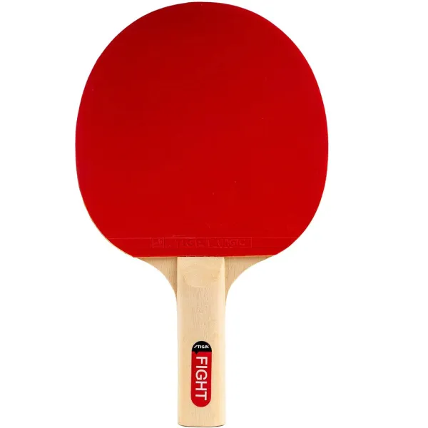 Ракетка для н/т Stiga Fight Red, 184001, для любителей, накладка 1,5 мм ITTF, прямая ручка за 1&nbsp;837.70 ₽ в Кемерове