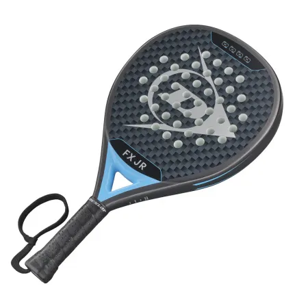 Ракетка для падела Dunlop FX Jr, 10370738, для юниоров, гибрид, графит, черно-голубой за 11&nbsp;019.40 ₽ купить в Кемерове