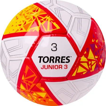 Мяч футб. TORRES Junior-3, F323803, р.3,глянц.ПУ, 4 сл, 32 п,руч.сш,бел-крас-жел за 2&nbsp;070.60 ₽ купить в Кемерове
