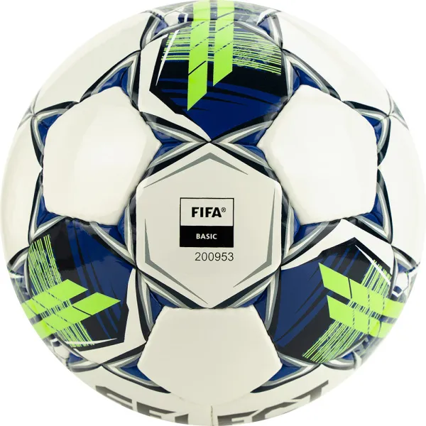 Мяч футзал. SELECT Futsal Master Shiny V22, 1043460004, р.4, Basic,32п, гл.ПУ, руч.сш,бел-син-зел за 7&nbsp;539.50 ₽ в Кемерове