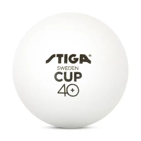 Мяч для наст. тенниса Stiga Cup ABS, 1110-2510-12, диам.40+мм, пластик, упак. 12 шт, белый за 1&nbsp;774.80 ₽ купить в Кемерове