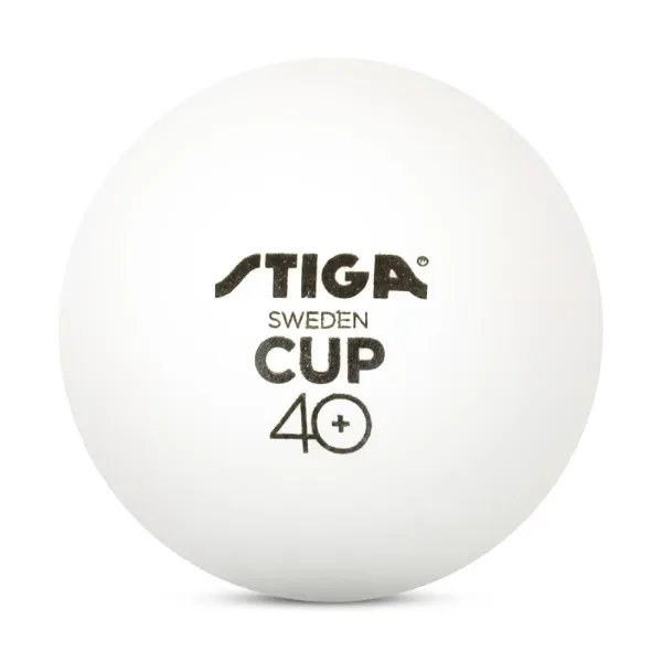 Мяч для наст. тенниса Stiga Cup ABS, 1110-2510-12, диам.40+мм, пластик, упак. 12 шт, белый за 1&nbsp;774.80 ₽ в Кемерове