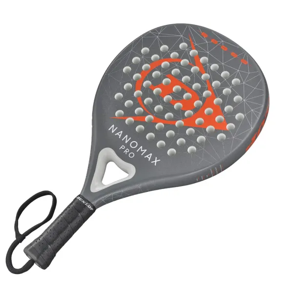 Ракетка для падела Dunlop Nanomax Pro, 10370739, для профессионалов, карбон,серо-оранжевый за 17&nbsp;248.20 ₽ в Кемерове