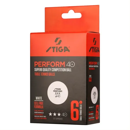 Мяч для наст. тенниса Stiga Perform 3***, 40+, 1113-2110-06, пластик, ITTF Appr., уп.6 шт, бел за 2&nbsp;121.60 ₽ купить в Кемерове