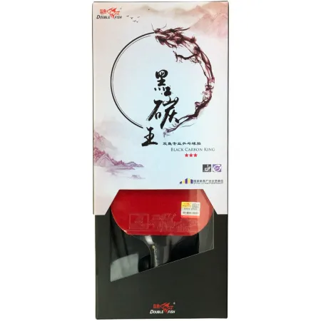 Ракетка для н/т DOUBLE FISH Black Carbon King Racket 3***, для професс.,ITTF Appr.,накл.2,1,мм за 4&nbsp;346.90 ₽ купить в Кемерове