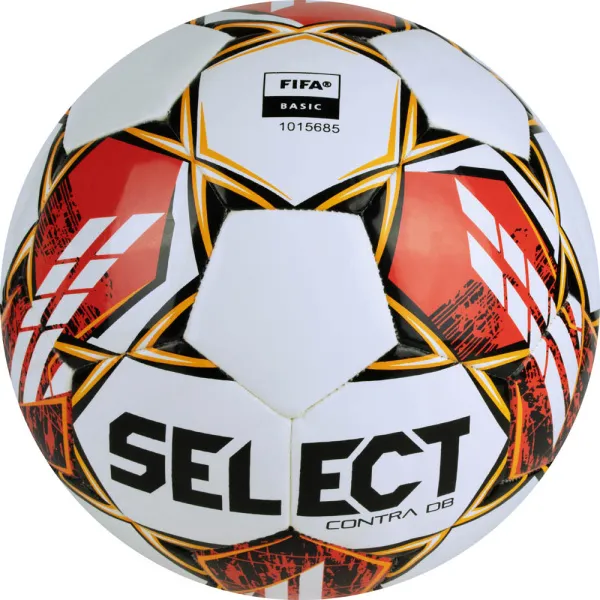 Мяч футб. SELECT Contra DB V23, 0854160300, р.4, FIFA Basic, 32 пан, ПУ, гибрид.сш, бел-чер-красн за 4&nbsp;455.70 ₽ в Кемерове