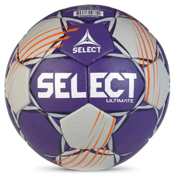 Мяч ганд. SELECT Ultimate Official EHF V24, 1612858999, Senior(р.3), EHF Appr, ПУ, руч.сш, фиол-сер за 15&nbsp;504 ₽ в Кемерове