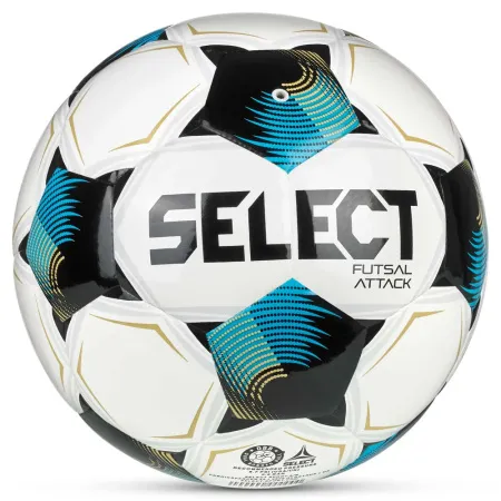 Мяч футзал. SELECT Futsal Attack V26, 1073471009, р.4, 32п, ПУ, руч.сш, бело-сине-черный за 5&nbsp;295.50 ₽ купить в Кемерове