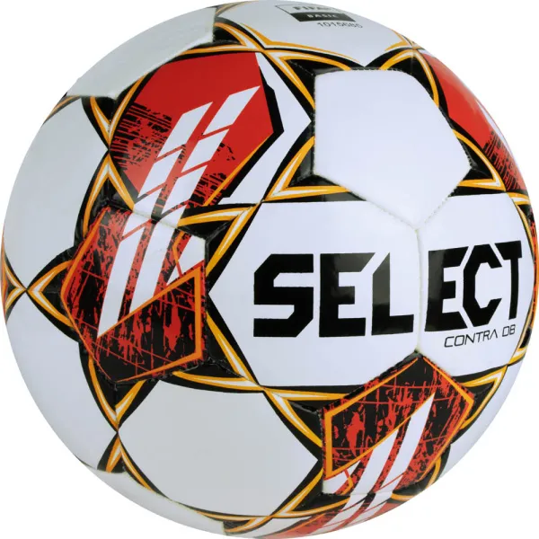 Мяч футб. SELECT Contra DB V23, 0854160300, р.4, FIFA Basic, 32 пан, ПУ, гибрид.сш, бел-чер-красн за 4&nbsp;455.70 ₽ в Кемерове