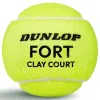 Мяч теннисный Dunlop Fort Clay Court 4B, 601613, уп.4 шт,одобр.ITF и FFT,сукно,нат.резина,желтый за 1&nbsp;812.20 ₽ купить в Кемерове