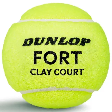 Мяч теннисный Dunlop Fort Clay Court 4B, 601613, уп.4 шт,одобр.ITF и FFT,сукно,нат.резина,желтый за 1&nbsp;812.20 ₽ купить в Кемерове