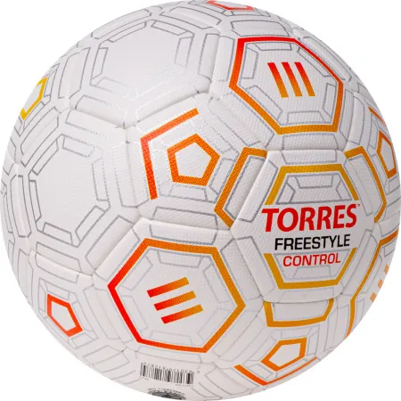 Мяч футб. TORRES Freestyle Control, F3231765, р.5, 32 п.,PU-Microfi, термосшив., бело-оран-сереб за 3&nbsp;464.60 ₽ купить в Кемерове