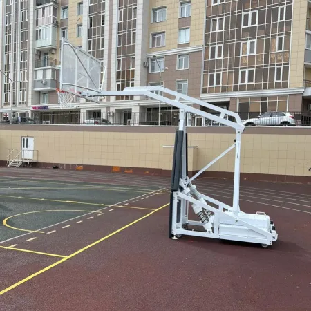 Баскетбольная стойка мобильная складная на пружинах вынос 2,25 м c противовесом ZAVODSPORTA за 530&nbsp;660 ₽ купить в Кемерове