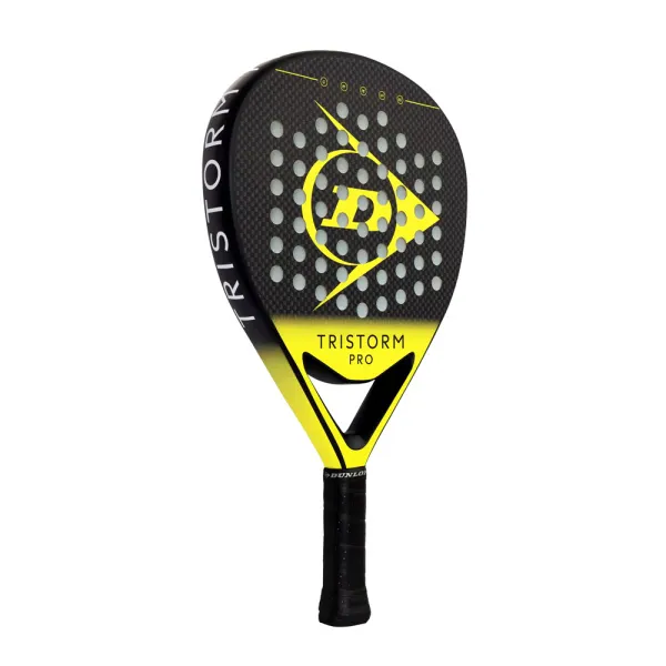 Ракетка для падела Dunlop Tristorm Pro, 10359946, для опытных игроков, графит, черно-желтый за 19&nbsp;643.50 ₽ в Кемерове