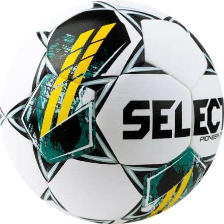 Мяч футб. SELECT Pioneer TB V23, 0865060005, р.5, FIFA Basic, 32п, ПУ, термосш, бело-зелено-желтый за 5&nbsp;684.80 ₽ купить в Кемерове