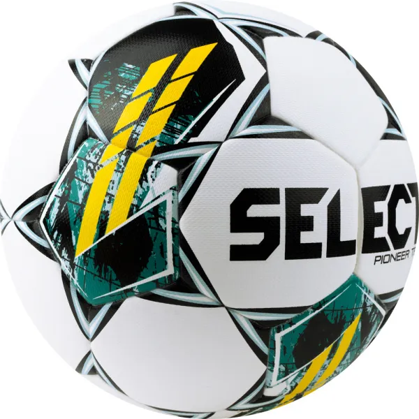 Мяч футб. SELECT Pioneer TB V23, 0865060005, р.5, FIFA Basic, 32п, ПУ, термосш, бело-зелено-желтый за 5&nbsp;684.80 ₽ в Кемерове
