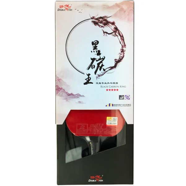 Ракетка для н/т DOUBLE FISH Black Carbon King Racket 5*****, для професс.,ITTF Appr.,накл.2,1,мм за 6&nbsp;434.50 ₽ в Кемерове