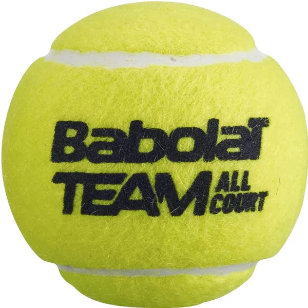 Мяч теннисный BABOLAT Team All Court,502081, уп.4 шт,одобр.ITF, сукно, нат.резина,желтый за 2&nbsp;385.10 ₽ в Кемерове