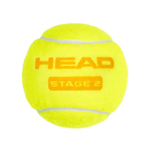 Мяч теннисный детский HEAD Stage 2 Orange, 578423,уп.3 шт, фетр,нат.резина,желто-оранжевый за 836.40 ₽ в Кемерове