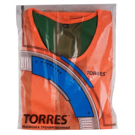 Манишка детская TORRES двухсторонняя, TR11949O/G, р.Jr, тренировочная, полиэстер, оранж-зелен за 1&nbsp;026.80 ₽ купить в Кемерове