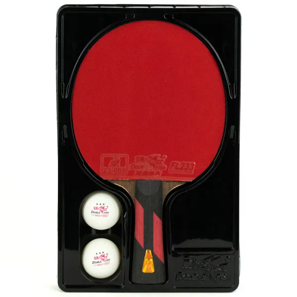 Ракетка для н/т DOUBLE FISH 7A+C, для професс.,ITTF Appr.,накл.2,1мм,+ 2 мяча V40+мм ITTF Appr за 3&nbsp;559.80 ₽ в Кемерове