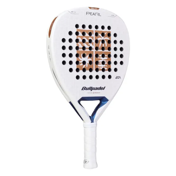 Ракетка для падела BULLPADEL Pearl 27, 497249, для проф-в, стекловолокно,карбон, бело-золотистый за 44&nbsp;319 ₽ в Кемерове