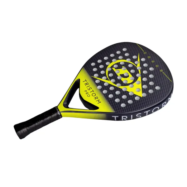 Ракетка для падела Dunlop Tristorm Pro, 10359946, для опытных игроков, графит, черно-желтый за 19&nbsp;643.50 ₽ в Кемерове