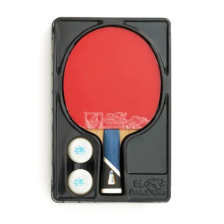 Ракетка для н/т DOUBLE FISH 5A+C, для продвин, ITTF Appr, накл. 2,1 мм, конич. ручка+ 2 мяча V40+мм за 2&nbsp;779.50 ₽ купить в Кемерове