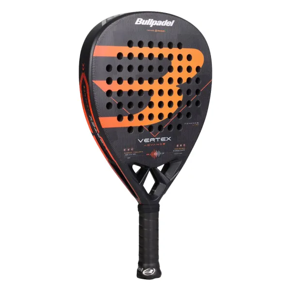Ракетка для падела BULLPADEL Vertex Advance, 494414, для проф. и любителей, карбон, черно-оранжевый за 21&nbsp;559.40 ₽ в Кемерове