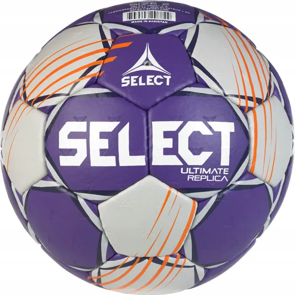Мяч ганд. SELECT Ultimate Official EHF V24, 1612858999, Senior(р.3), EHF Appr, ПУ, руч.сш, фиол-сер за 15&nbsp;504 ₽ в Кемерове