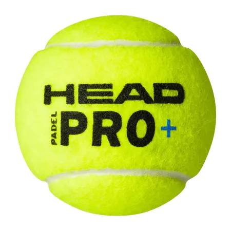 Мяч для падела HEAD Padel Pro+, 540203, уп.3 шт, FIP Approved, войлок,нат.резина,желтый за 933.30 ₽ купить в Кемерове