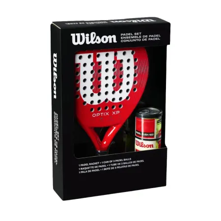 Набор для падела WILSON Optix XP Padel KIT, WR202110U2, ракетка + 3мяча, красный за 20&nbsp;362.60 ₽ купить в Кемерове